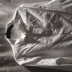 Loewe long sleeve dress shirt cream/white